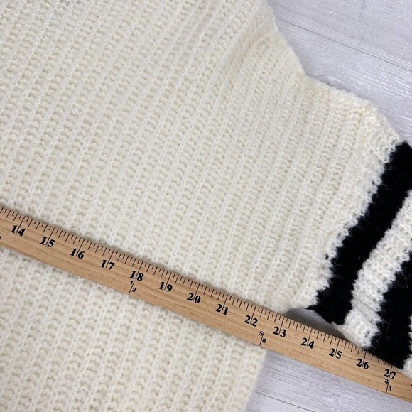 Urban Outfitters Gemini Turtleneck Tunic Sweater Size XS Balloon Sleeve Ivory - Picture 12 of 15
